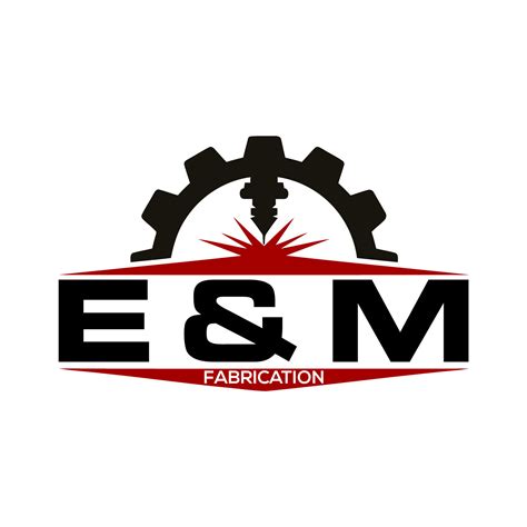 e & m metal fabrication & powder coating|e rupi symbol.